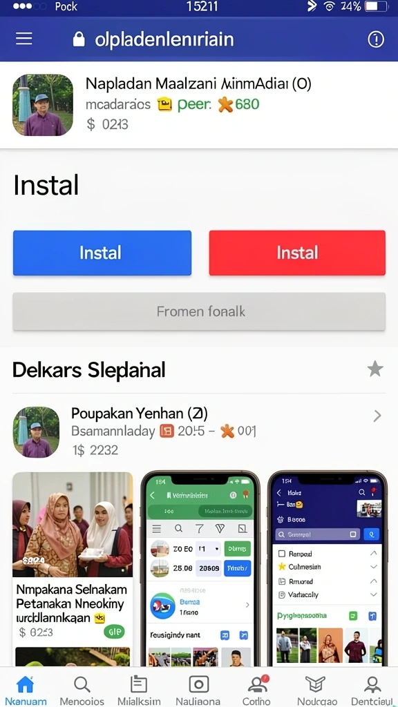 jepang77 - Tampilan karakter utama dalam petualangan.