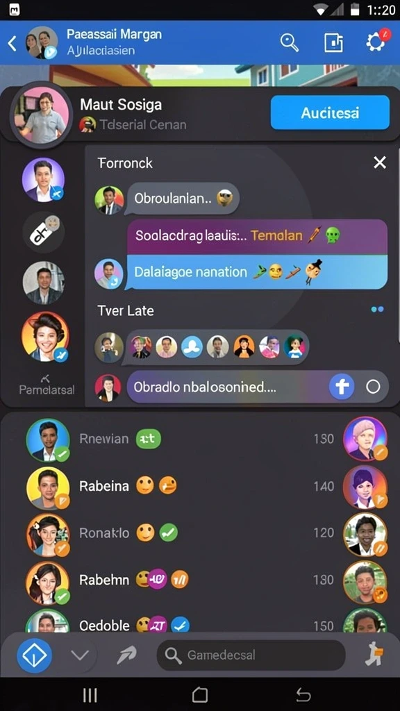 qqrp - Screenshot menampilkan karakter utama dalam aksi.